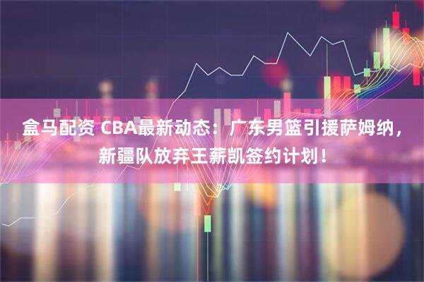 盒马配资 CBA最新动态：广东男篮引援萨姆纳，新疆队放弃王薪凯签约计划！